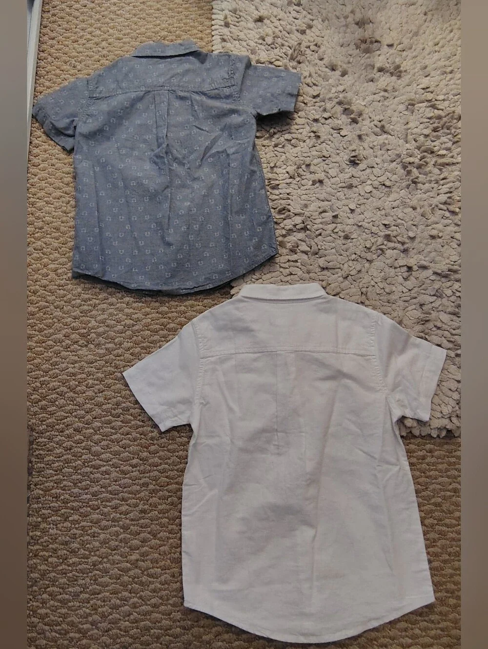 The Children's Place White Short-Sleeve Button-Up Shirts